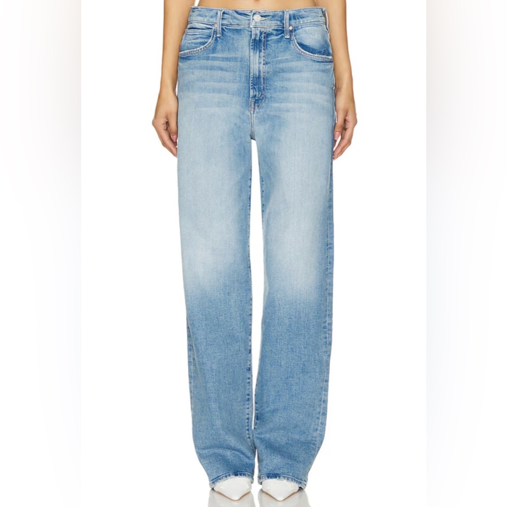 MOTHER Light Blue Flare & Wide Leg Jeans